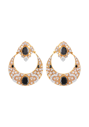 Onyx Circular Earrings