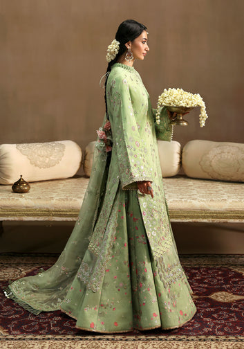 3 Piece - Embroidered Raw Silk & Organza