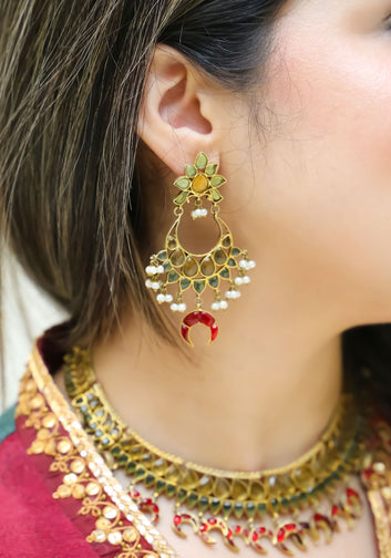 Rajkumari Meenakari Earrings