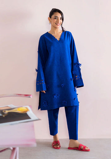 cobalt blue two-piece set