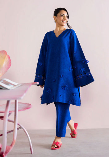 cobalt blue two-piece set