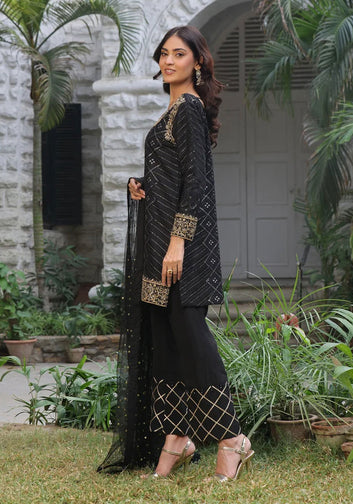 Timeless Black Chikankari Ensemble
