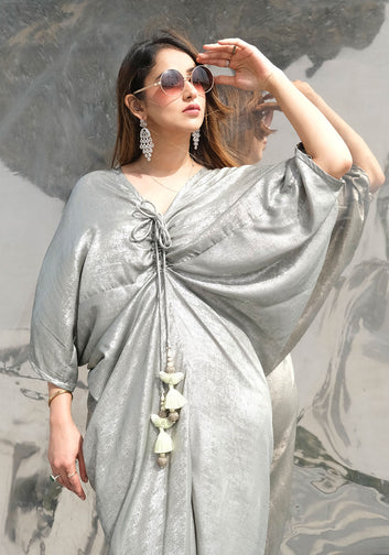 Metallic Mint Green Kaftan