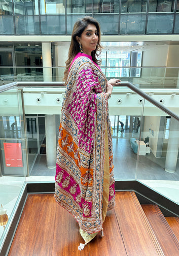 Hot Pink Gotta Work Dupatta