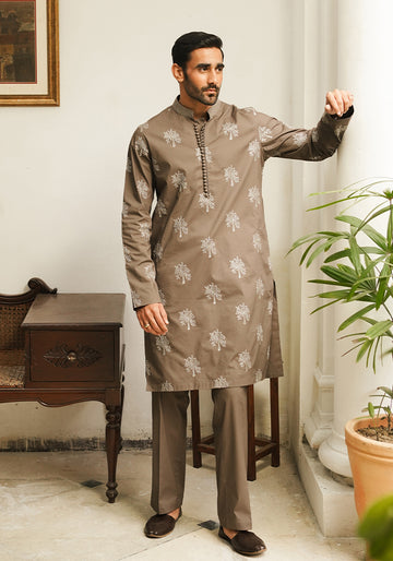 Caramel Brown Kurta Pajama