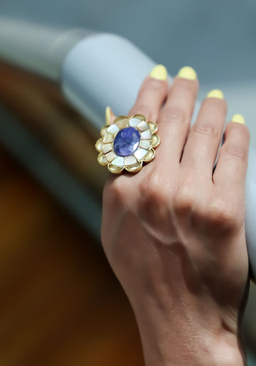 Blue Statement Ring