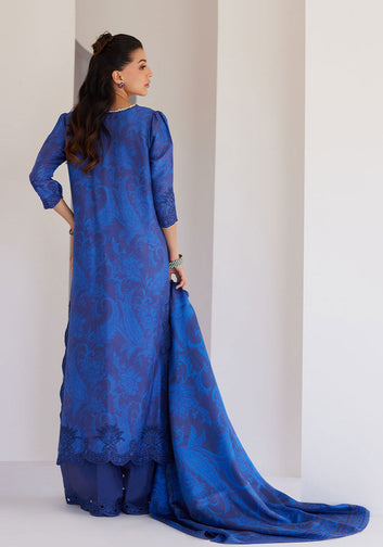 Azura Blue Shirt And Dupatta