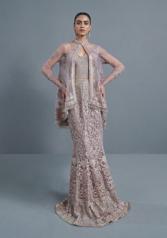 Pixie Dust - Embroidered Smokey Rose Ensemble