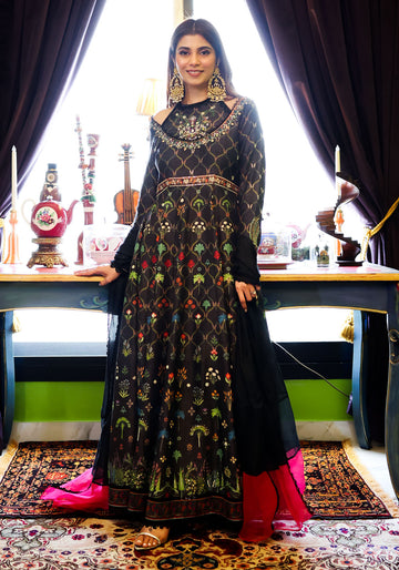 Floral Printed Anarkali