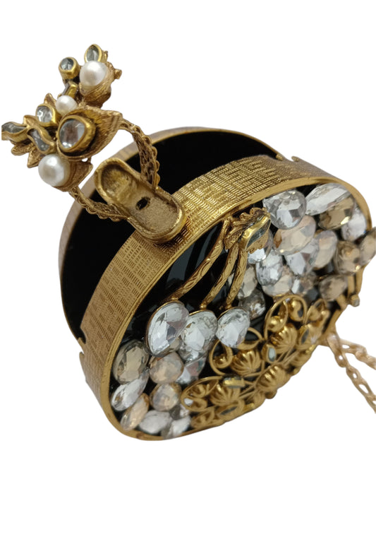 Baroque Round Clutch