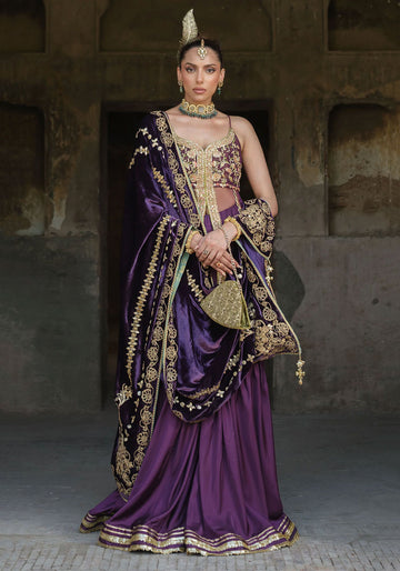 NN Shirt & Gharara Floral Motifs