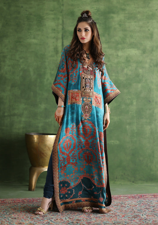 Charmeuse Printed Kaftan