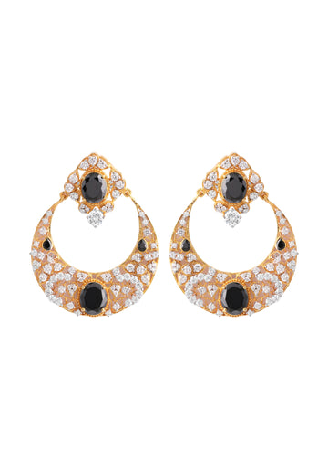 Onyx Circular Earrings