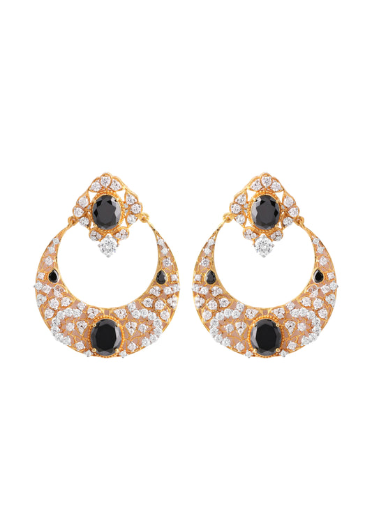 Onyx Circular Earrings