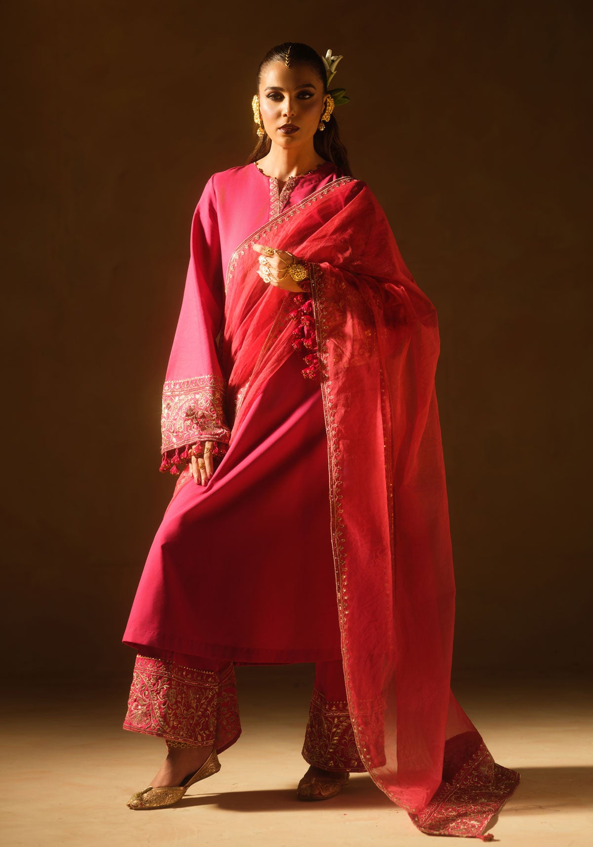Ruby Red Kurta Set