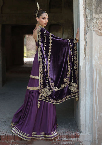 NN Shirt & Gharara Floral Motifs