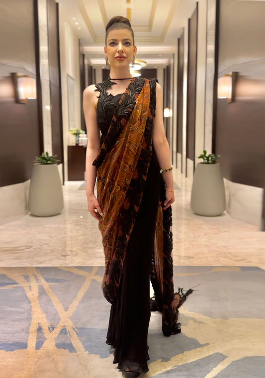 Black Dress Saree