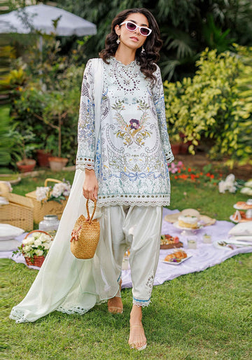 Crema Shirt And Dupatta