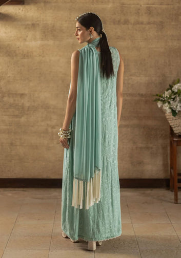 Ferozi Long A-line Kalidaar