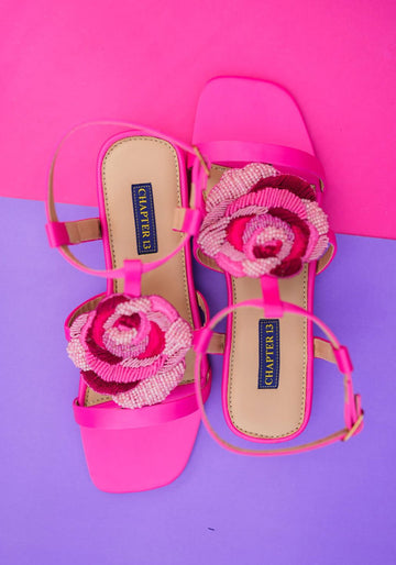 Sandals | Satin Rose