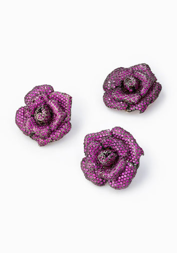 Lavender Rose Zirconia Studs