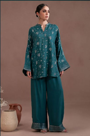 Mystic Teal-2pc (Shirt & Trouser)