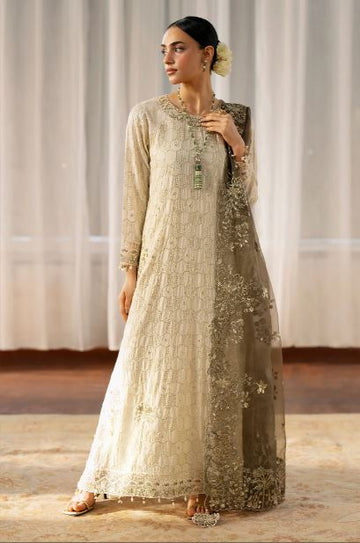 Tropical Glam-3pc Silk Embroidered Pret