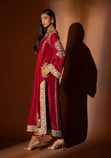 Maroon Kurta
