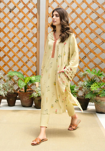 Beige Botanical With Pant