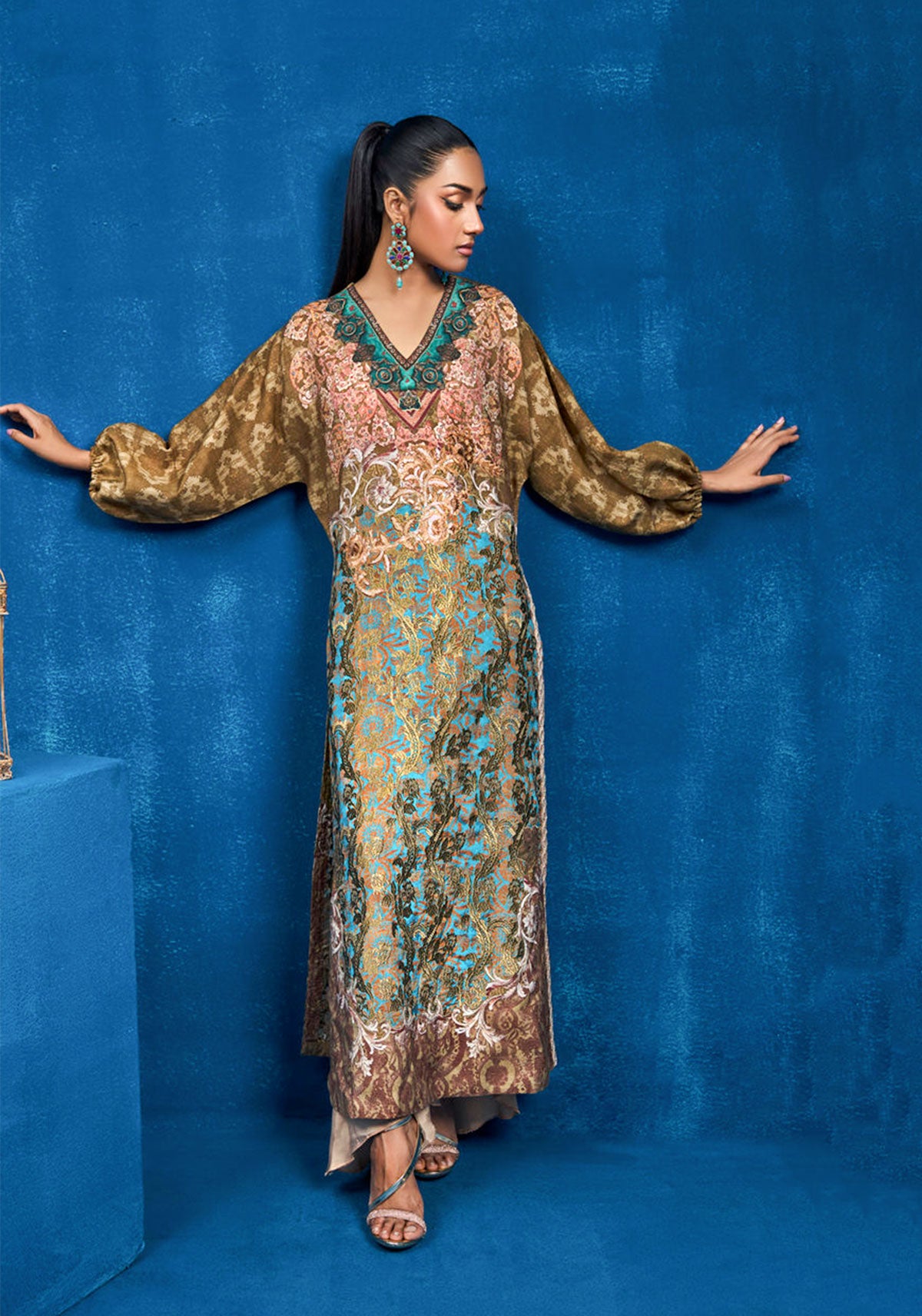 Versatile Bishop Sleeves Long Tunic Printed