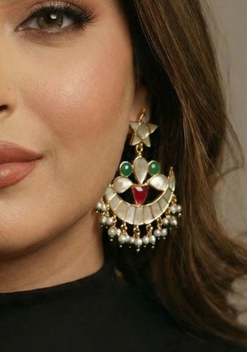 Celestial Chandbali Polki Earrings
