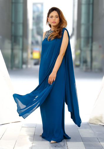 Embellished Sari Dress