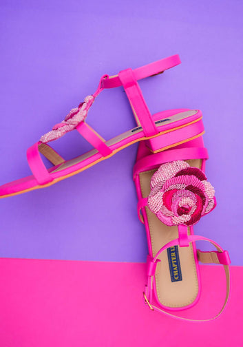 Sandals | Satin Rose