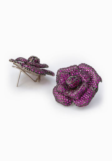 Lavender Rose Zirconia Studs