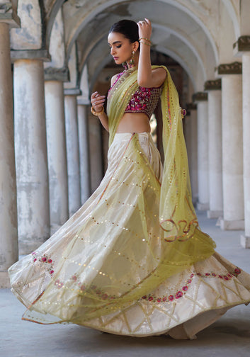 Trellis Rose Lehnga Choli