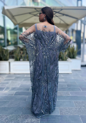 Cut Dana Kaftan - Grey