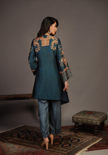 Sheesha Silk Shirt With Pants