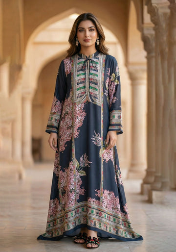 Midnight Flora Kaftan