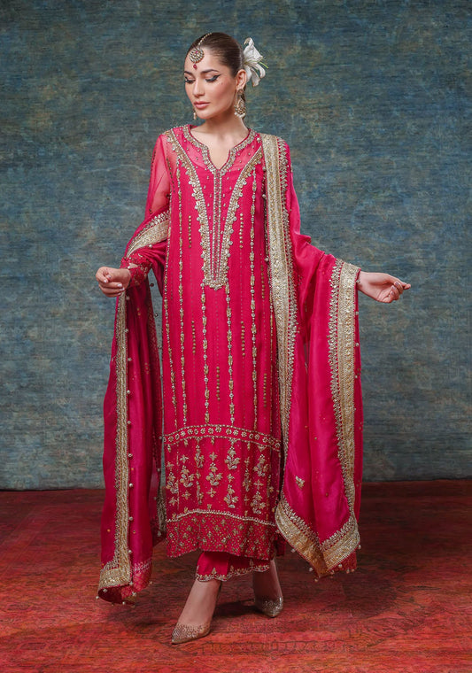 Organza Mukesh Long Kameez
