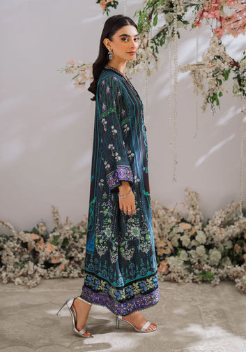 Zaira Black Print Shirt and Dupatta