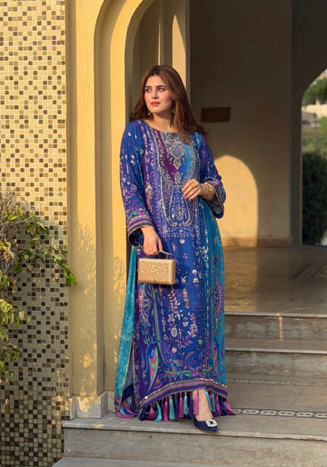 Blue Shaded Lazuli Kaftaan