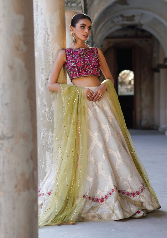 Trellis Rose Lehnga Choli