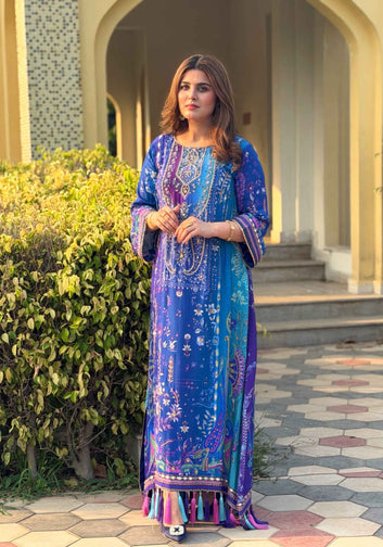 Blue Shaded Lazuli Kaftaan