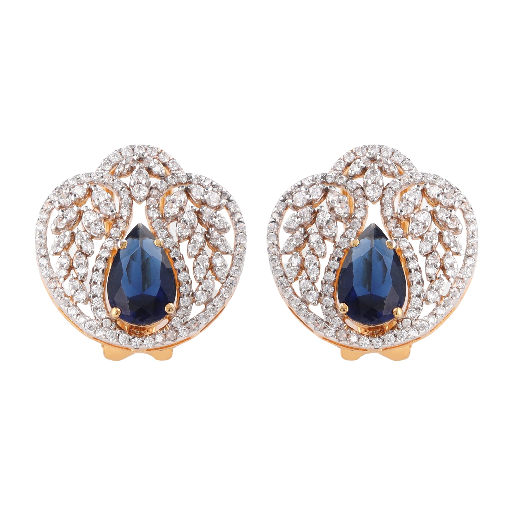 Sapphire Queen Studs