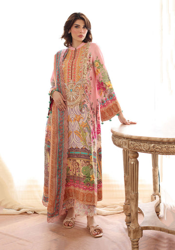 Avelin Shirt and Dupatta with Plain Sleeves