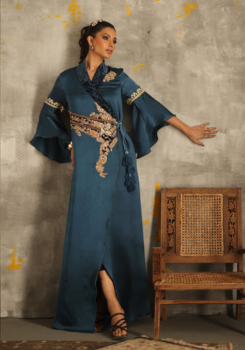 Pure Charmeuse Silk Kaftan