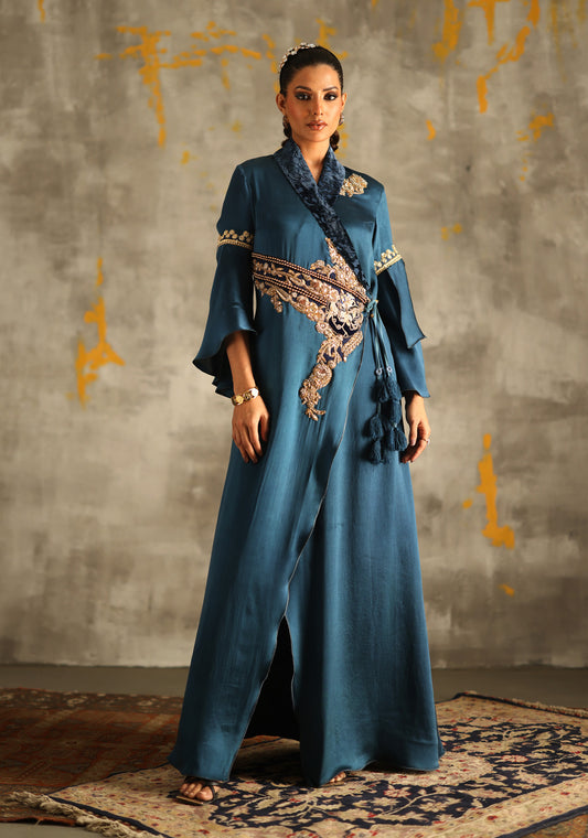 Pure Charmeuse Silk Kaftan