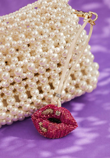 Pink Pout Bag Charm