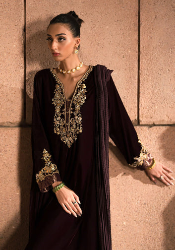 Majestic Plum Velvet Ensemble