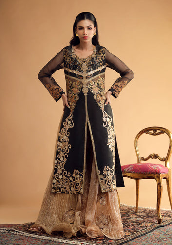 Regal Black Long Shirt